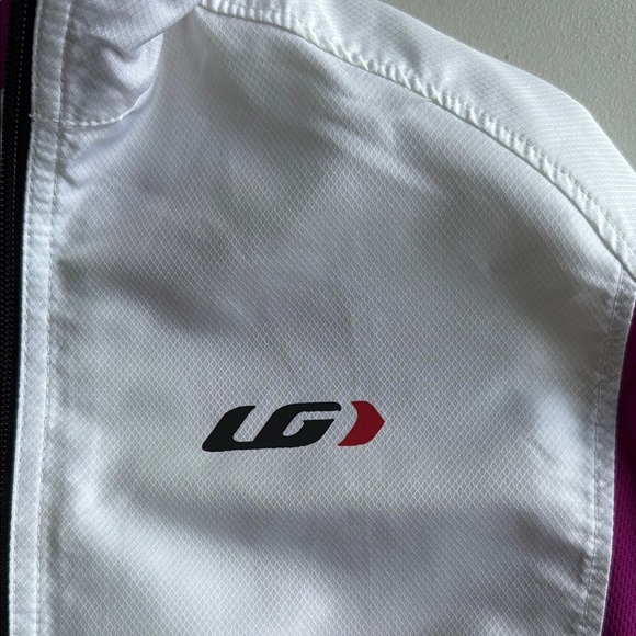 Louis Garneau White and Pink Modesto II Cycling Jacket Technical Jacket - Picture 5 of 16